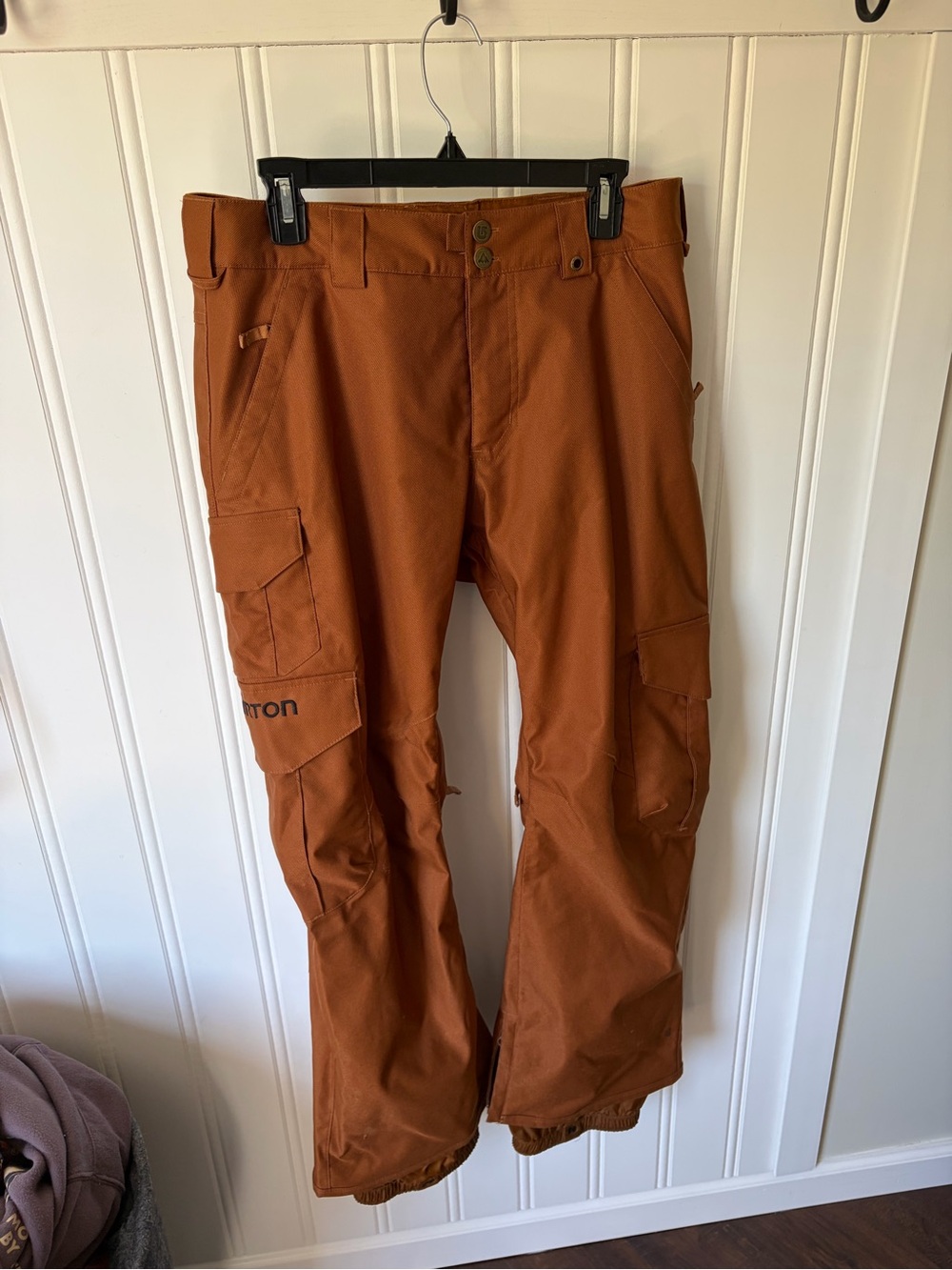 Burton Men’s Cargo DryRide Adobe Color Snowboard Pants SZ S Short Living Lining